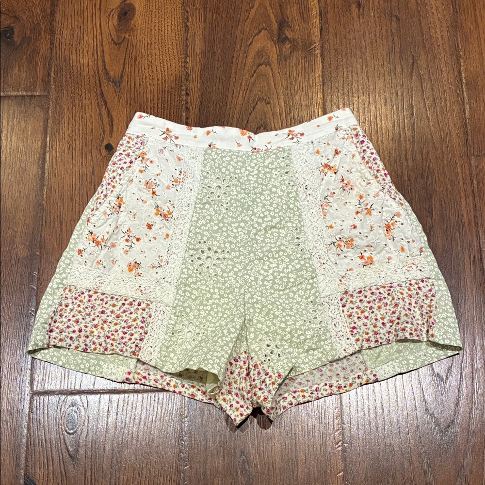 American Eagle Outfitters Floral High Waist Shorts